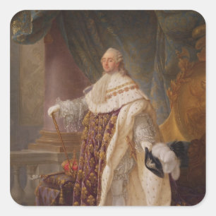 Pegatina Cuadrada Louis XVI