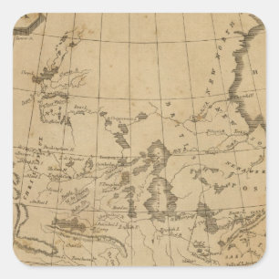 Pegatina Cuadrada Louisiana 12