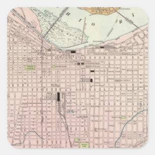 Pegatina Cuadrada Louisville, Kentucky