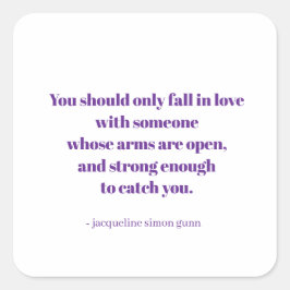 Pegatina Cuadrada Love quote