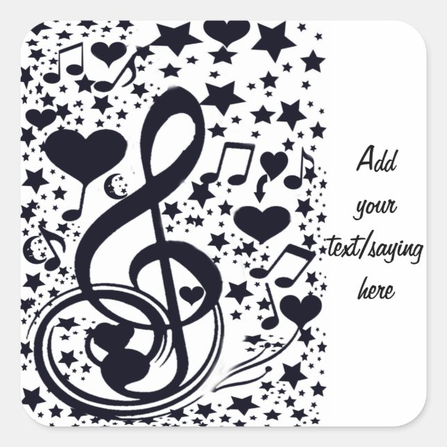 Pegatina Cuadrada Love Shines_ (Anverso)