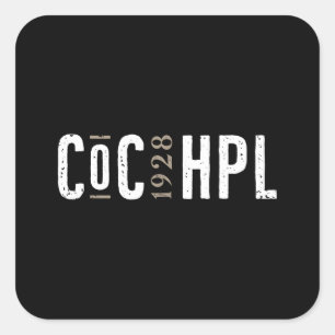 Pegatina Cuadrada Lovecraft CoC