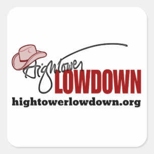 Pegatina Cuadrada Lowdown de Hightower (pegatina)