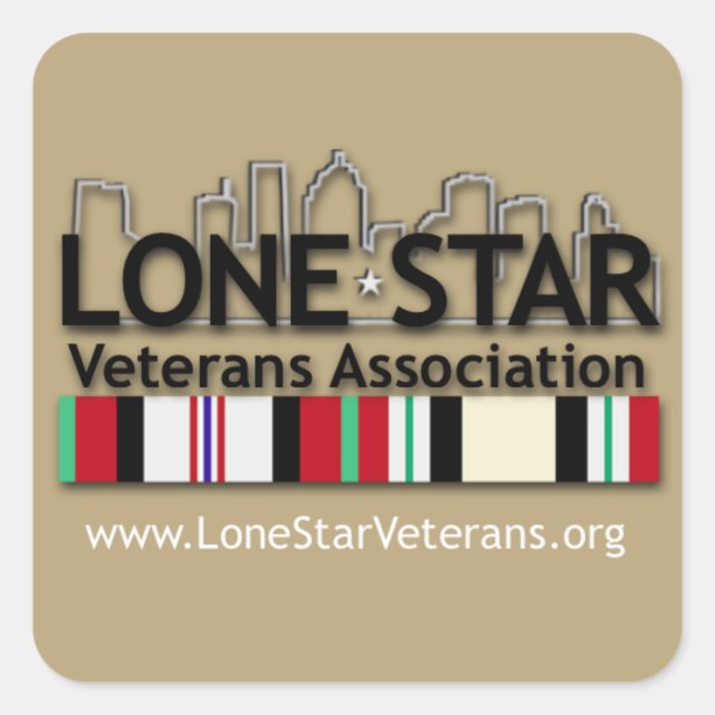 Pegatina Cuadrada LSVA Tan Vehículo Decal (Anverso)