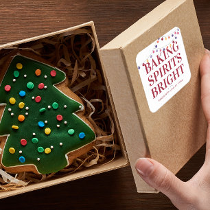 Pegatina Cuadrada Luces de Cuerda de Espíritus Brillantes de Panader