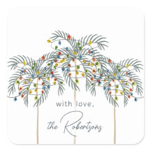 Luces de navidades en palm Trees Personalizado Pal