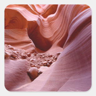 Pegatina Cuadrada luces y rocas en el cañón