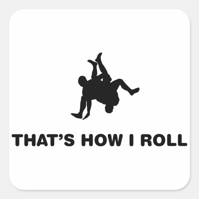 Pegatina Cuadrada Lucha (Anverso)