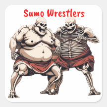Luchadores De Sumo Skeleton En Acción