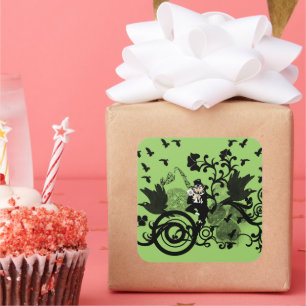 Pegatina Cuadrada Lucky Leprechaun