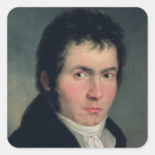Pegatina Cuadrada Ludwig van Beethoven , 1804