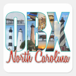 Pegatina Cuadrada Lugares de OBX