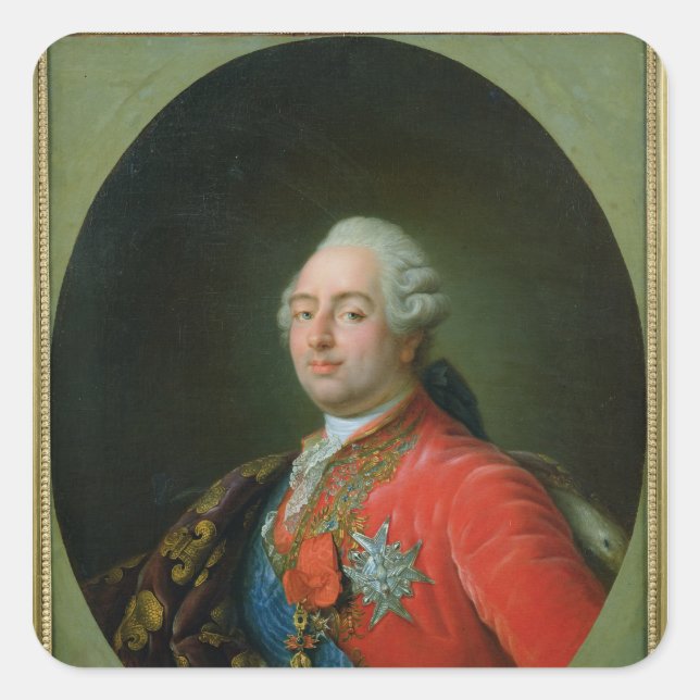 Pegatina Cuadrada Luis XVI 1786 (Anverso)