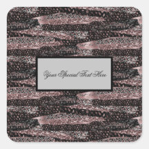 Lujoso Leopard, Purpurina y brillante resumen para