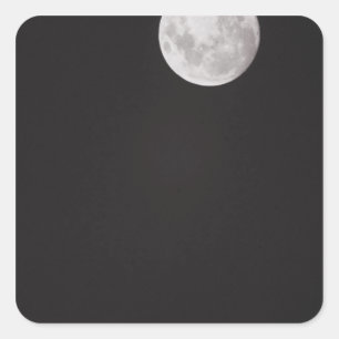 Pegatina Cuadrada Luna infrarroja.