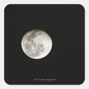 Pegatina Cuadrada Luna llena