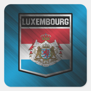 Pegatina Cuadrada Luxemburgo
