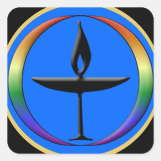 Pegatina Cuadrada Luz de cáliz