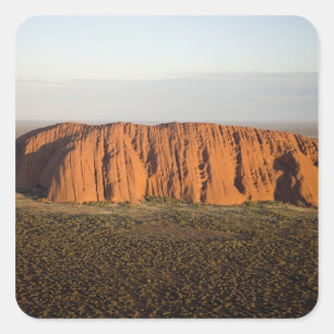 Pegatina Cuadrada Luz de última hora de la tarde en Uluru / Ayers Ro