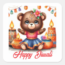 Pegatina Cuadrada Luz sobre la oscuridad