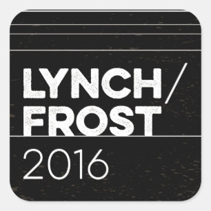 Pegatina Cuadrada LYNCH/FROST 2016 cuadrado