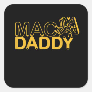 Pegatina Cuadrada Mac Y Cheese Nutrition Funny Gracias Mac