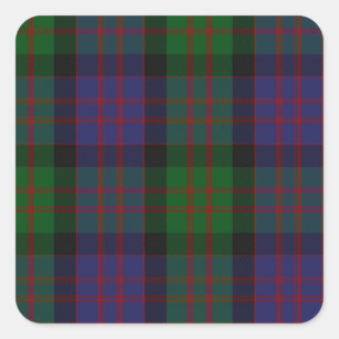 Pegatina Cuadrada MacDonald Clan Tartan