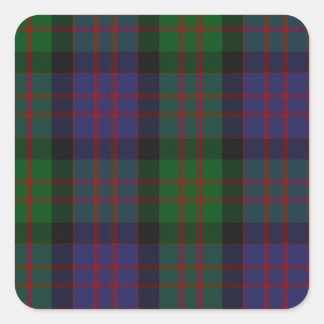 Pegatina Cuadrada MacDonald Clan Tartan