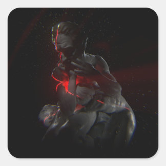 Pegatina Cuadrada Mad - Colección divina