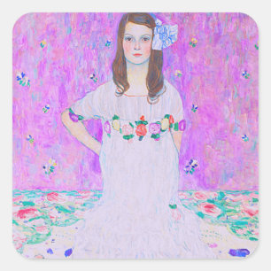Pegatina Cuadrada Mäda Primavesi de Gustav Klimt