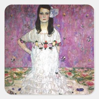 Pegatina Cuadrada Mada Primavesi por Gustav Klimt