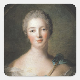 Pegatina Cuadrada Madame de Pompadour 1748