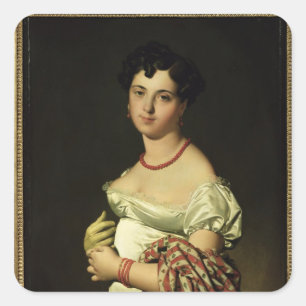 Pegatina Cuadrada Madame Henri-Philippe-Joseph Panckouke 1811