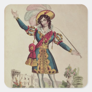 Pegatina Cuadrada Madame Vestris