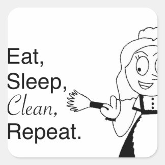 Pegatina Cuadrada Maddie la doncella