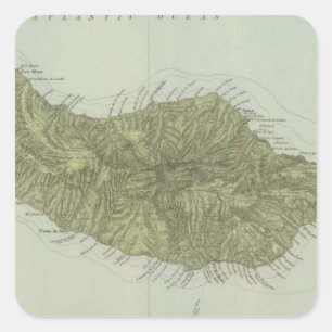 Pegatina Cuadrada Madeira