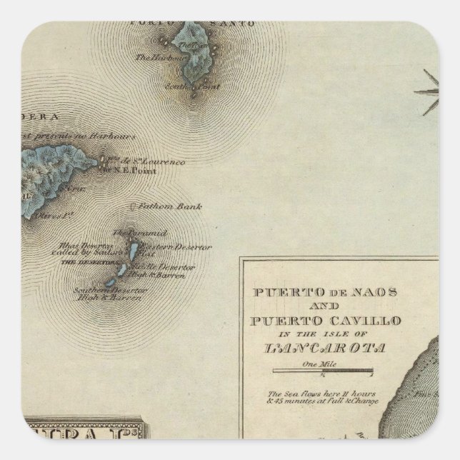 Pegatina Cuadrada Madeira Ids (Anverso)