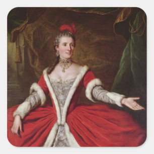 Pegatina Cuadrada Mademoiselle Dumesnil