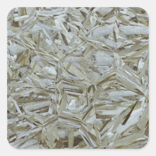 Pegatina Cuadrada Madera aglomerada enrrollada de la construcción d