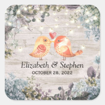 Madera rústica y luces de cuerdas florales de duch