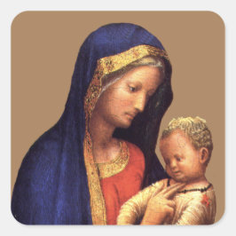 Pegatina Cuadrada Madonna Casini