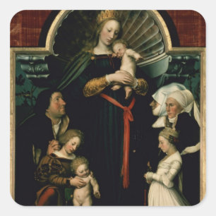 Pegatina Cuadrada Madonna del Burgermeister Meyer