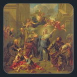 Pegatina Cuadrada Madonna del Magnificat<br><div class="desc">Imagen:38773 Madonna of the Magnificat. Jouvenet,  Jean-Baptiste (1644-1717). Prado,  Madrid,  España. Arte,  Bella Artes.</div>