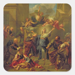 Pegatina Cuadrada Madonna del Magnificat