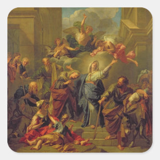 Pegatina Cuadrada Madonna del Magnificat