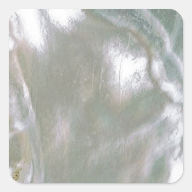 Pegatina Cuadrada Madre de Pearl-White (Anverso)