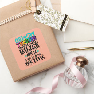 Pegatina Cuadrada Maestro de Química Sólo Porque A Tiempo Completo M