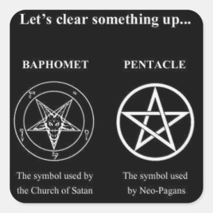 Pegatina Cuadrada Magick - déjenos claros algo para arriba