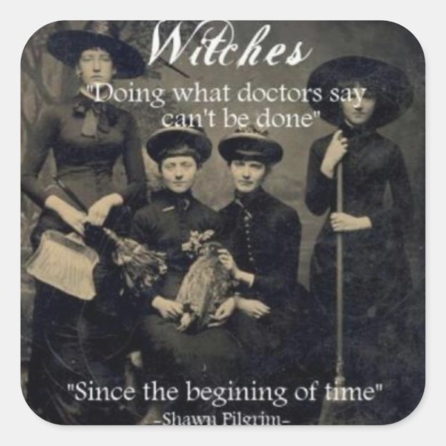 Pegatina Cuadrada Magick - Hacer lo que no se puede hacer (Anverso)