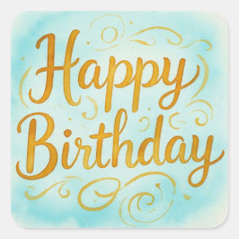 Pegatina Cuadrada MagickalBirthdays